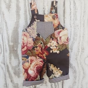 Handmade baby overalls. Unique, one of a kind item